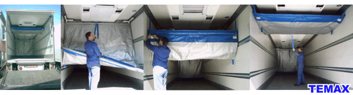 Krautz Temax isolierten Verfahrbaren Trennwand für LKW Fahrzeuge Kühlfahrzeuge Sattelauflieger Kühltransport