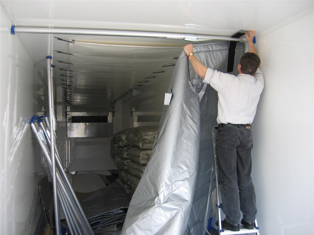 Krautz Temax Coolflex-H insulated thermal partition wall for chilled fresh refrigerated transport frozen ambient
