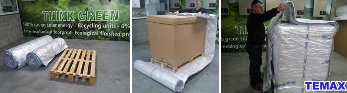 TEMAX protocol blankets SET insulating euro block pallets airfreight air cargo healthcare pharmaceuticals