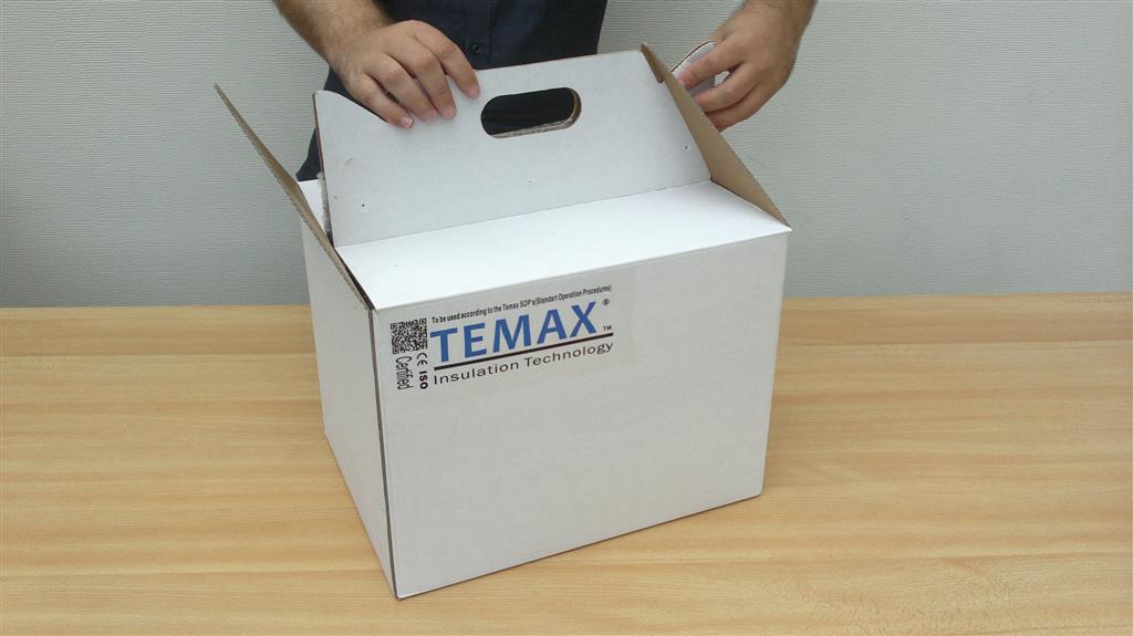 Krautz Temax box boîte carton isolée avec poignées