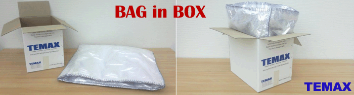 Krautz Temax BAG in BOX insulated cardboard boxes - Isolierte Kartons - Geïsoleerde dozen
