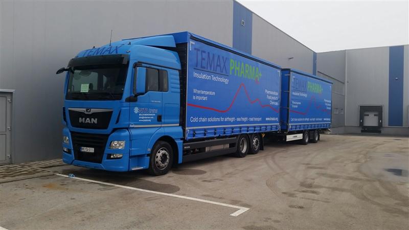 Nitatrans TEMAX trucks Transport produits pharmaceutique Medicaments