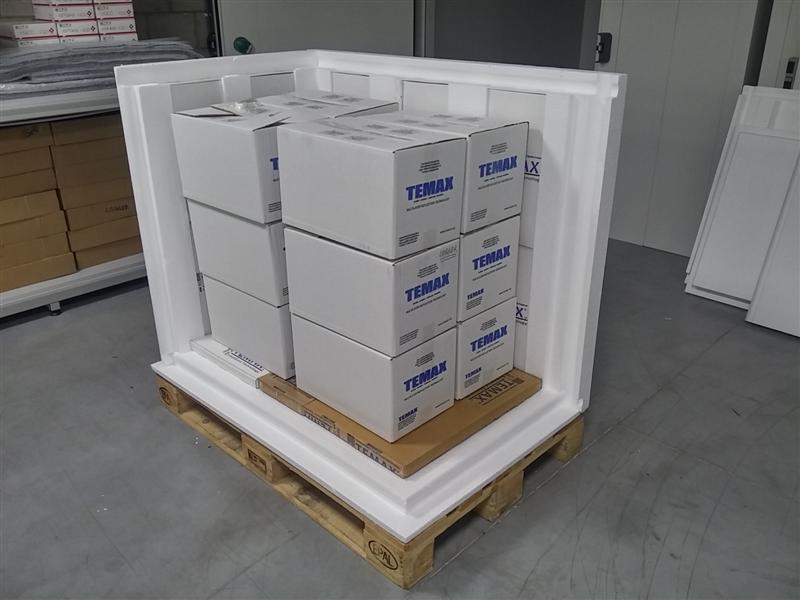 TEMAX EPS palettebox Behälter Pharmazeutika Transport Temperaturschutz