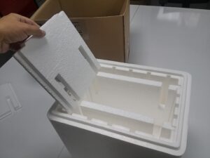 Temax Polystyreen dozen voor geneesmiddelen en voeding koel vers diepvries ambient
