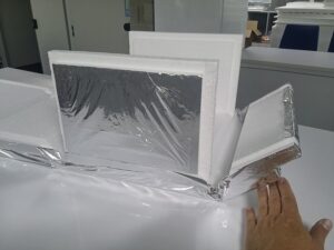 Temax faltbare EPS Styropor boxen für minimale Lagerplatz