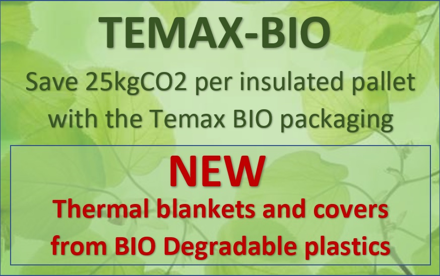 TEMAX BIO degradable thermal covers blankets