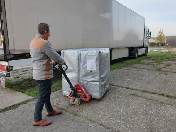 pallethoes voor ibc containter