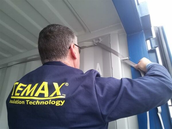 The Temax insulation or liner for insulating shipping containers