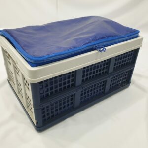Insulated cover for crates and folding crates